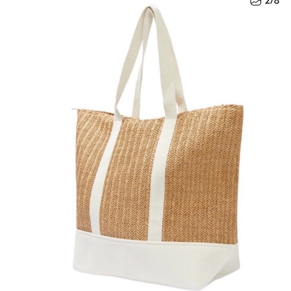 NWT Show Me Your MuMu Sunseeker Canvas Beach / Tote Bag